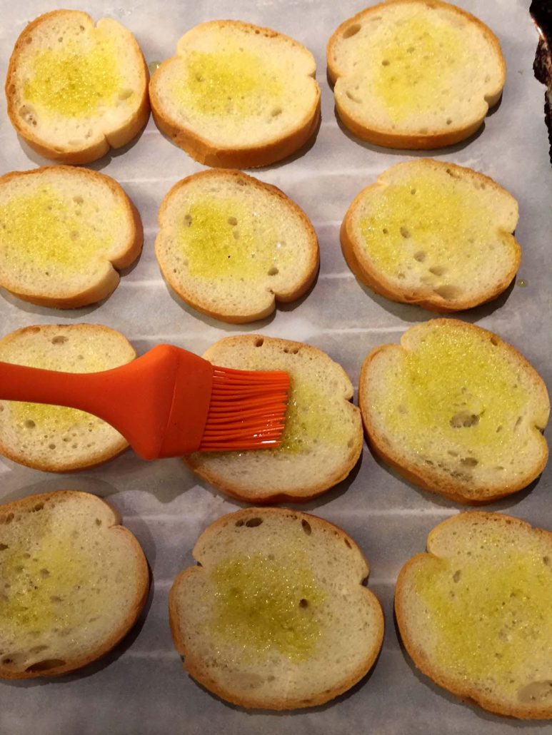 Bread With Olive Oil For Bruschetta