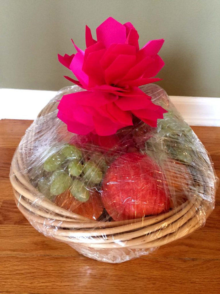 Easy DYI Fruit Basket Homemade Gift Idea