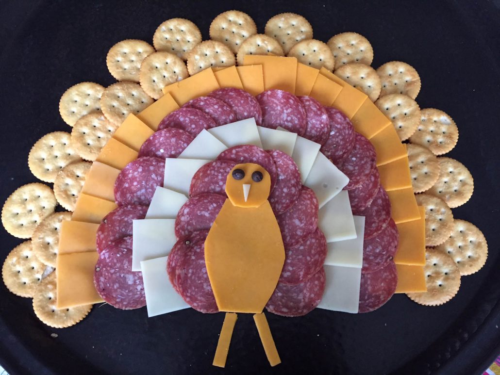 Turkey Cheese Tray Appetizer For Thanksgiving