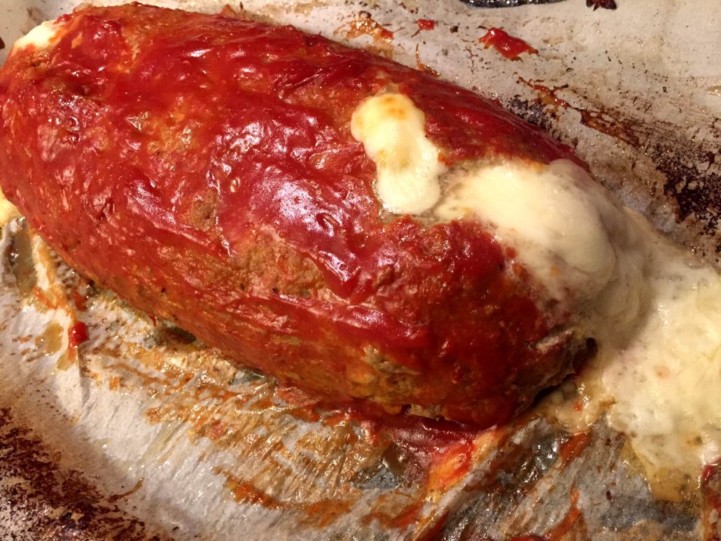 Stuffed Meatloaf With Melted Cheese