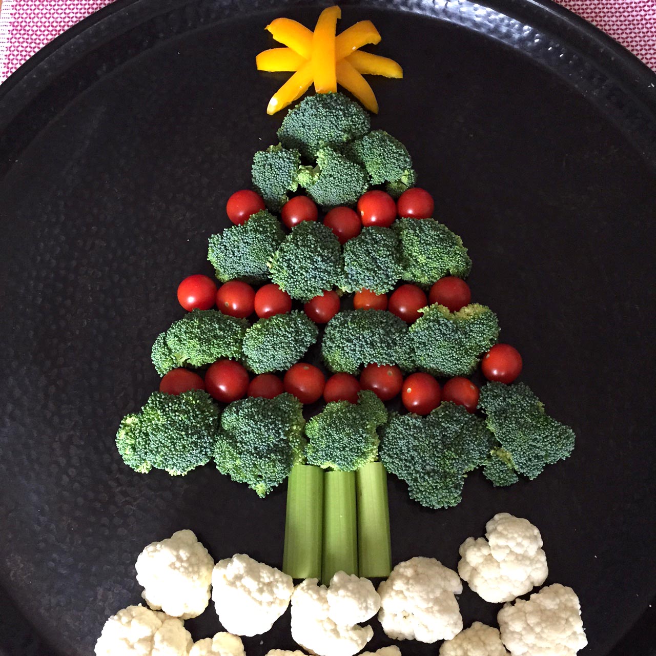 Veggie Straw Christmas Tree Appetizer or Snack ⋆ Exploring