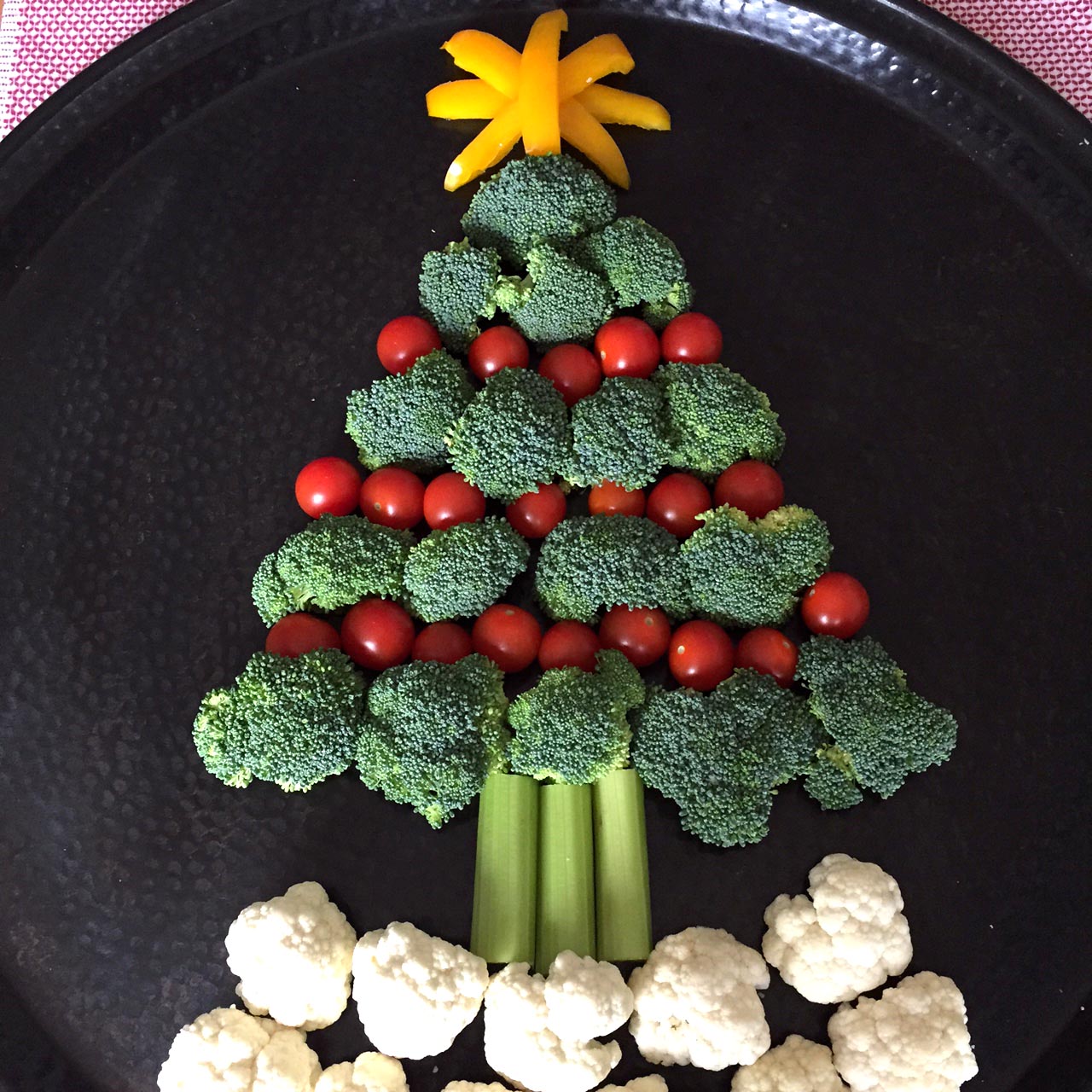 Christmas vegetable trays clearance