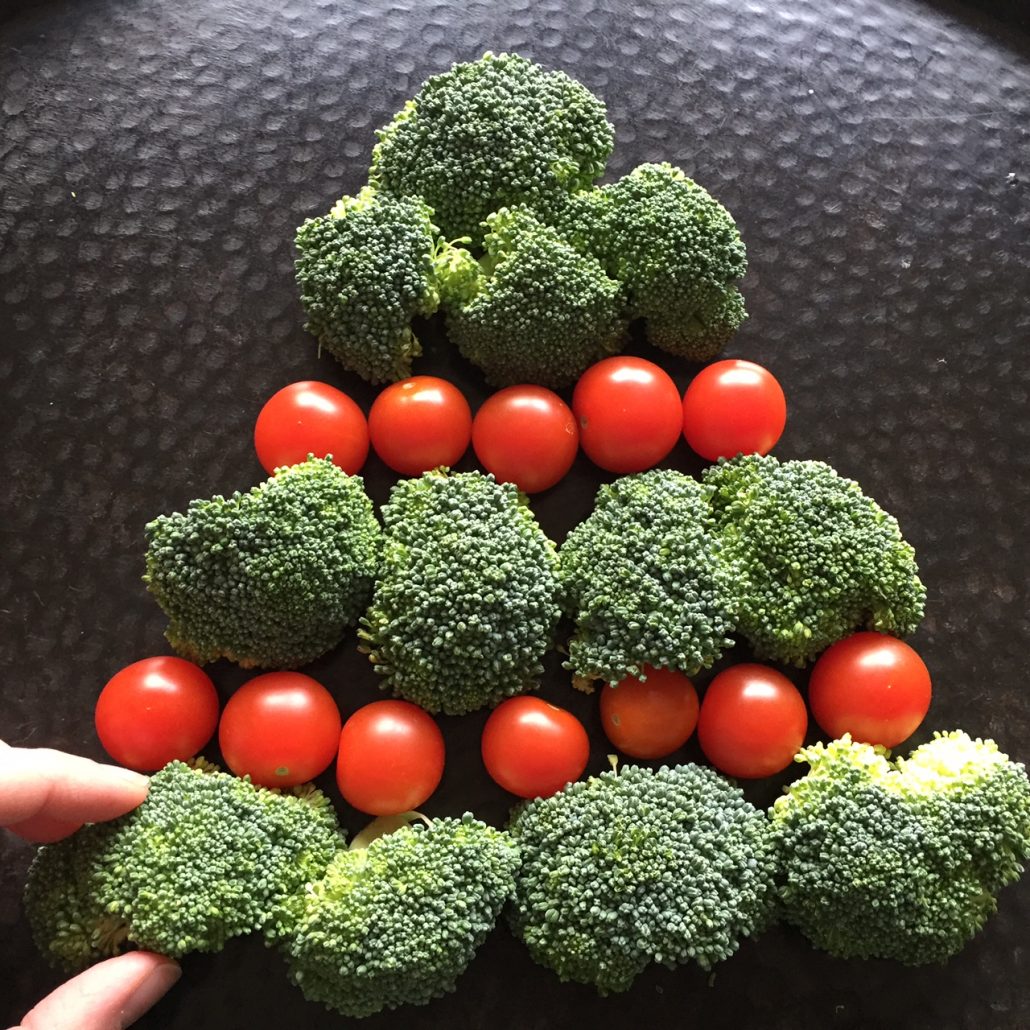 Christmas Tree Shaped Veggie Tray