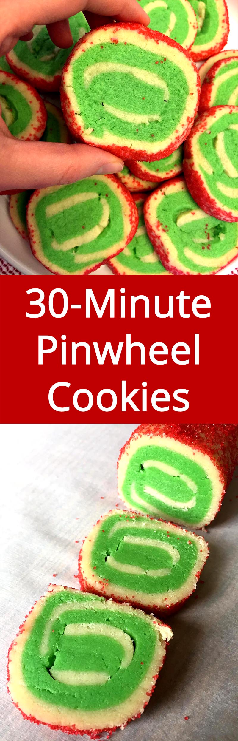 No need to chill the dough! I'm trying this ASAP! Love pinwheel cookies!| MelanieCooks.com
