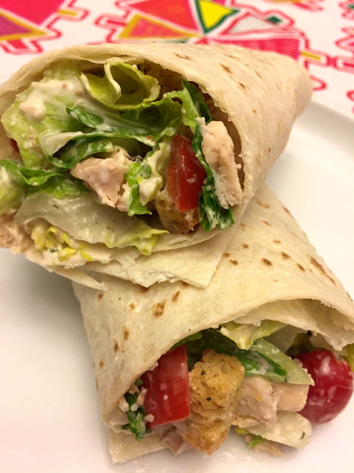 Easy Chicken & Salad Wraps recipe