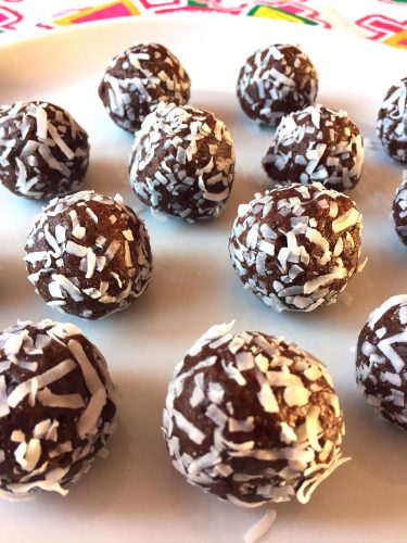 Healthy Coconut Date Truffle Energy Balls