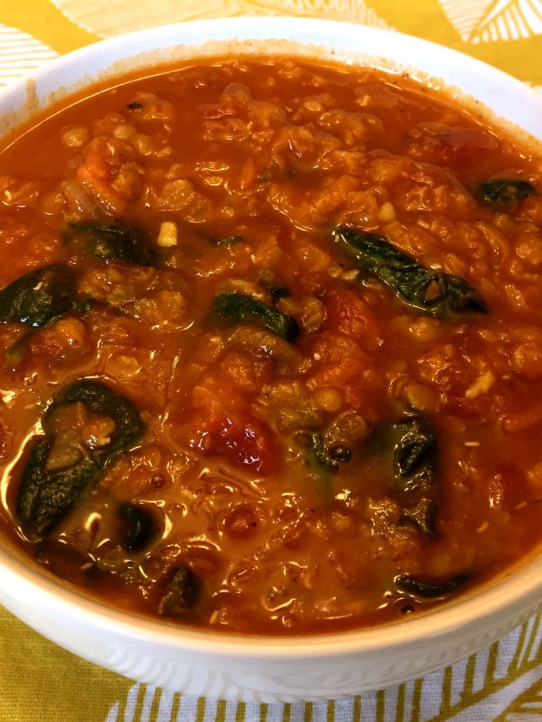 How To Make Lentil Spinach Soup