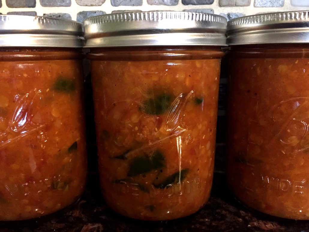 Mason Jar Lentil Soup