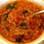 Easy Vegan Lentil Spinach Soup Recipe