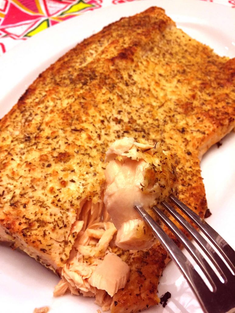 Parmesan Lemon Garlic Baked Salmon Recipe