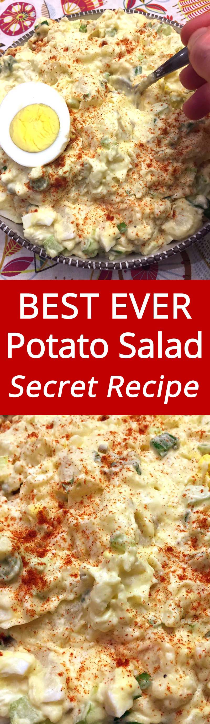 True winner! Everyone raves about it! This easy potato salad recipe is amazing!