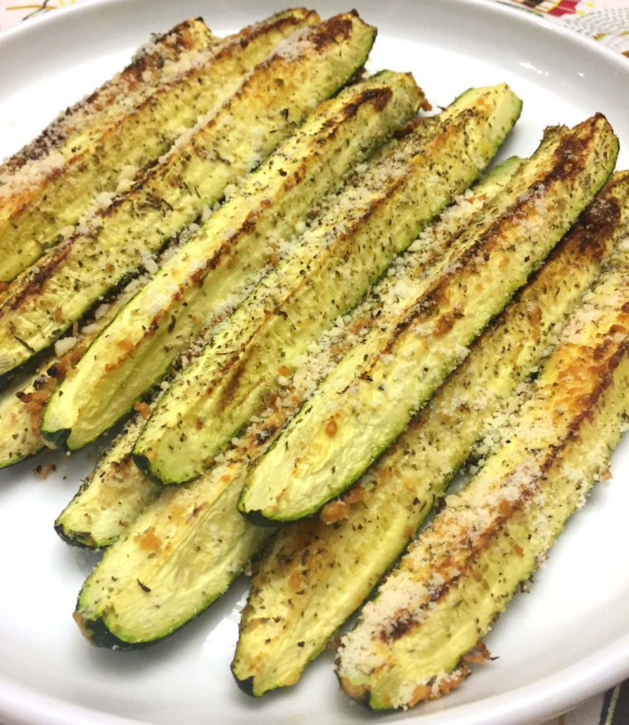 Baked Parmesan Garlic Zucchini