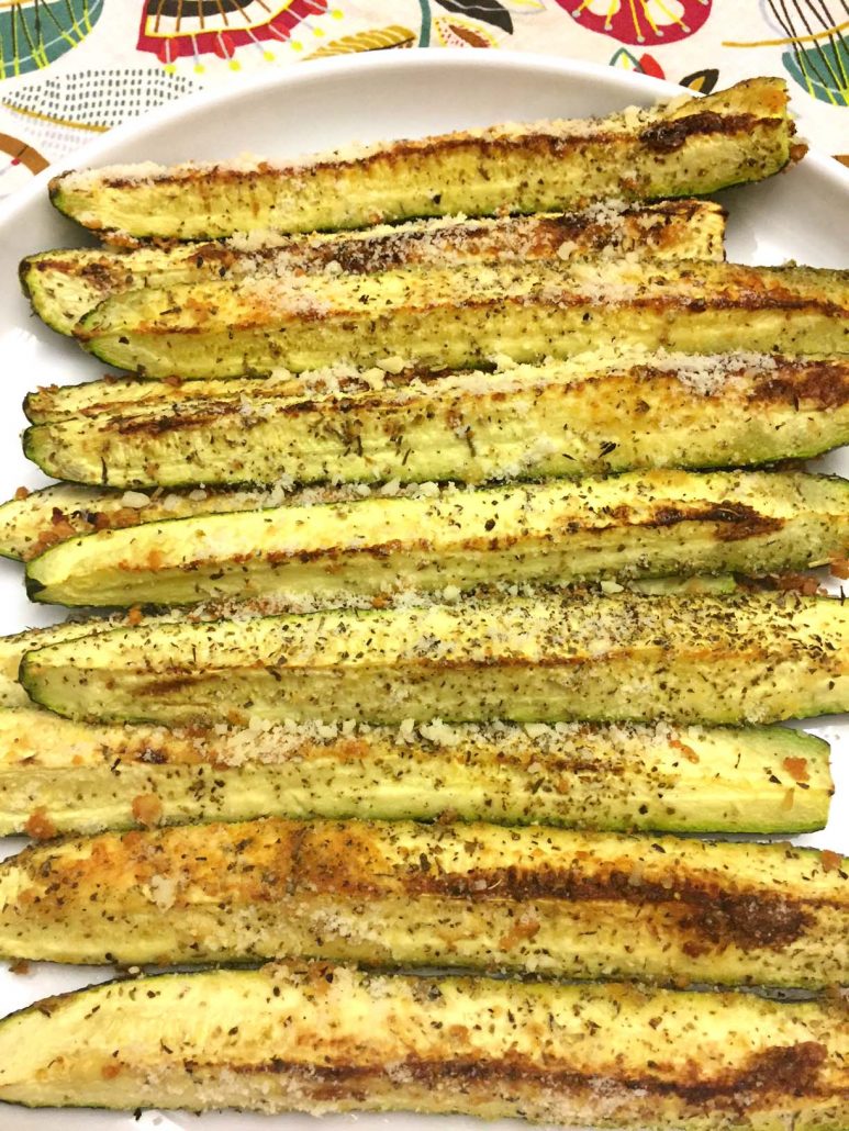 Garlic Parmesan Zucchini Wedges