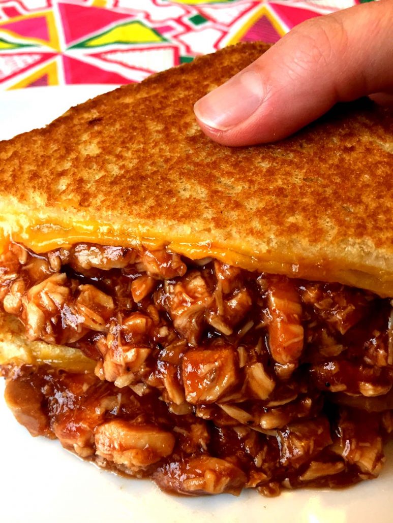 BBQ Chicken Grilled Cheese