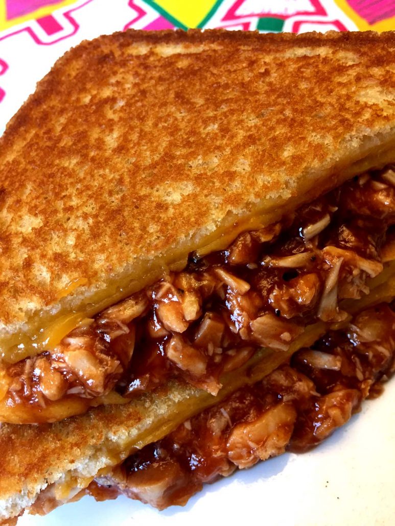 Barbecue Chicken Grilled Cheese Recipe