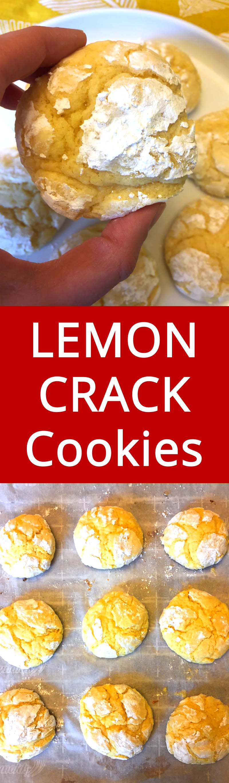 Easy Lemon Crack Crinkles Cookies Recipe - Best Ever ...