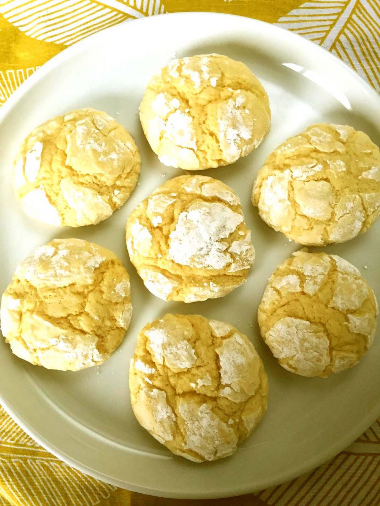Lemon Crinkles Cookies