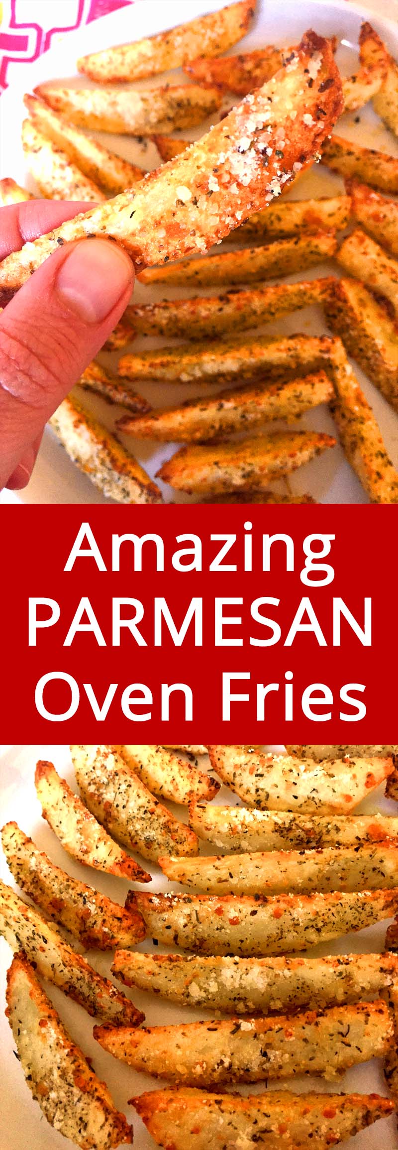 OMG these BAKED garlic Parmesan fries are amazing! I'm drooling! This is my favorite potato recipe, these oven fries always turn out perfect!