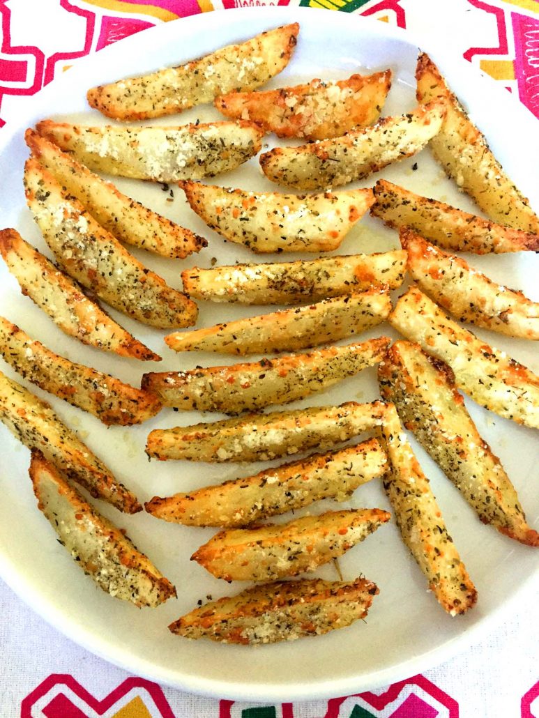 Garlic Parmesan Baked Potato Fries Recipe