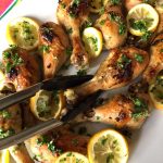 Baked Lemon Garlic Chicken Legs