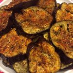 Spicy Garlic Eggplant Slices Appetizer
