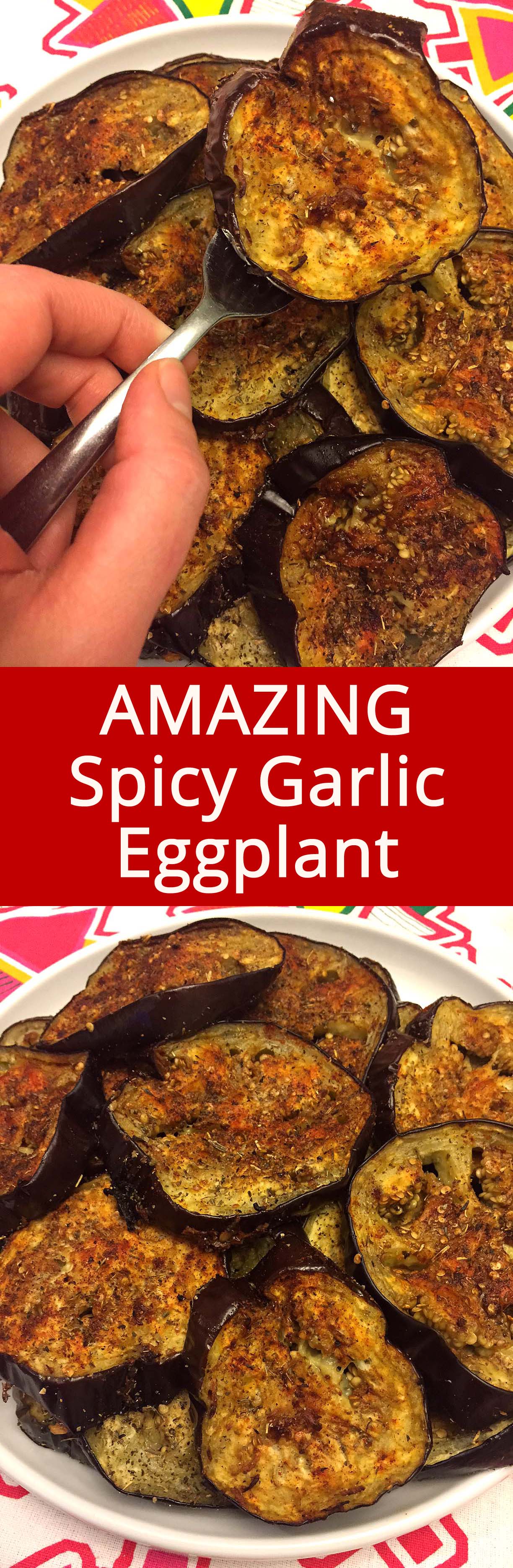 Spicy Garlic Oven Roasted Eggplant Slices Recipe Melanie Cooks