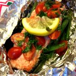 Salmon With Vegetables In Foil Packets