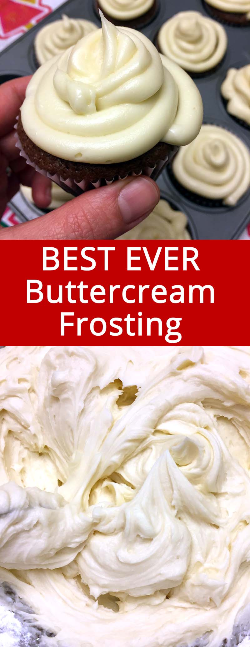 This homemade vanilla buttercream frosting is the best ever! I'll never have store-bought frosting ever again!