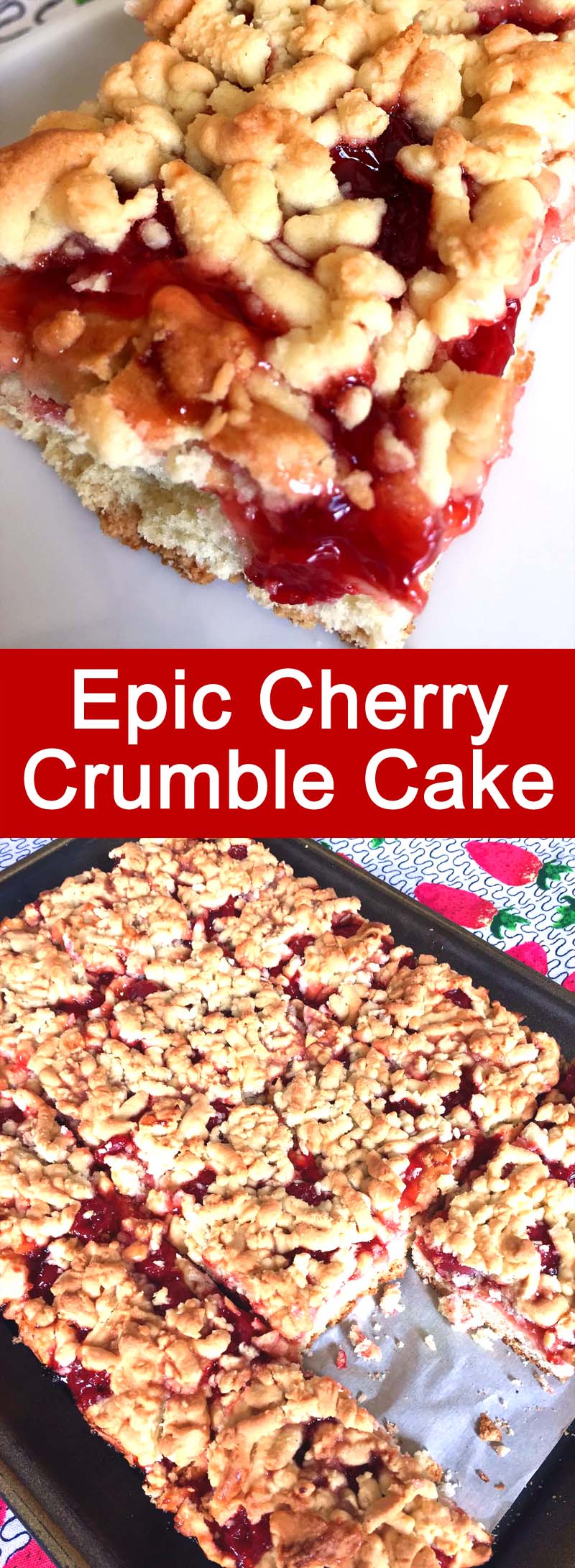 Easy Cherry Crumble Cake Recipe Melanie Cooks Easy Cherry Crumble Cake Recipe Melanie Cooks