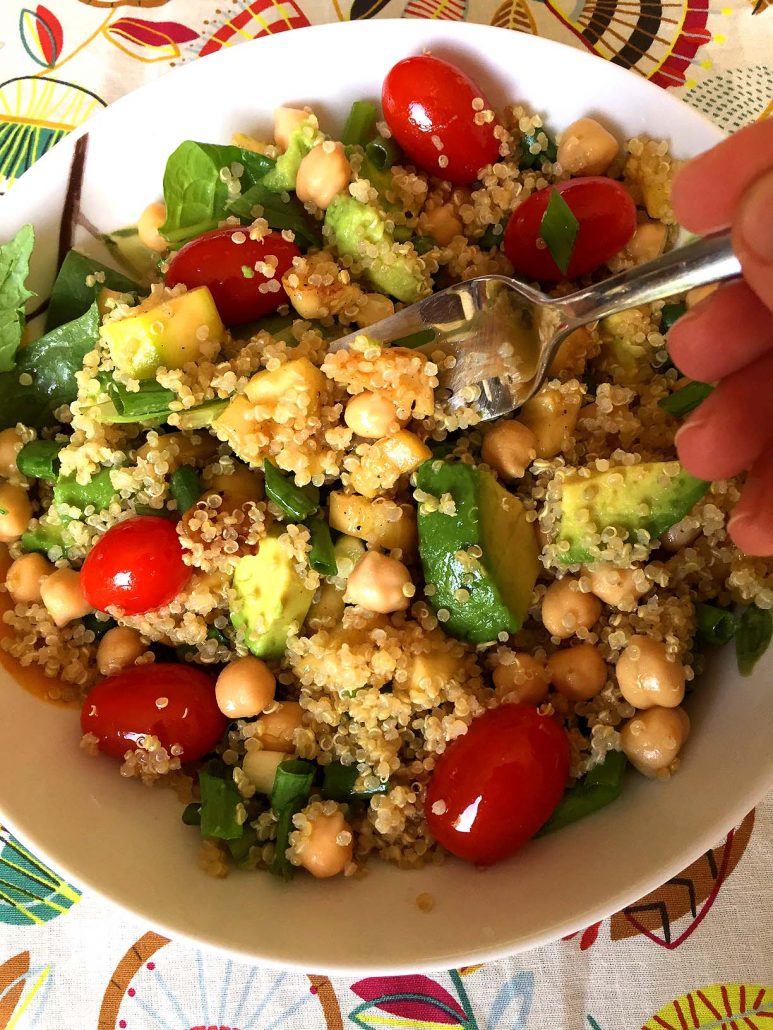 Quinoa Chickpea Bowl Salad