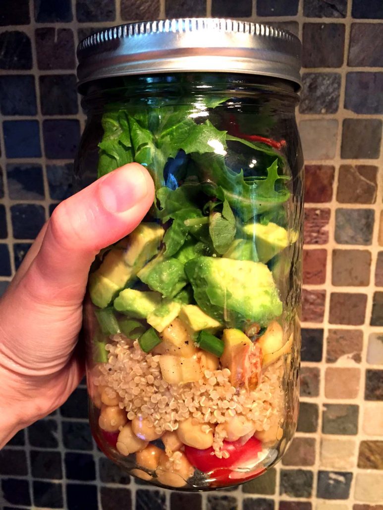 Chickpea & Quinoa Mason Jar Salad - Simply Quinoa