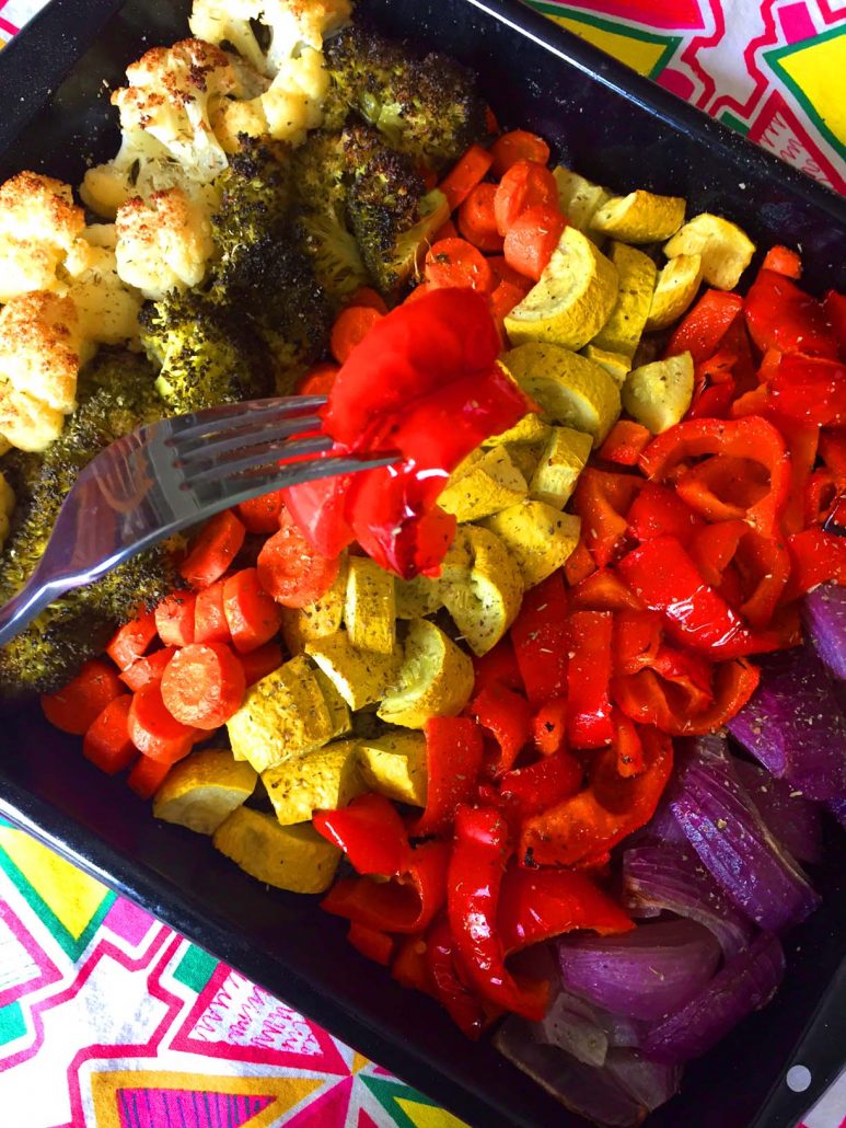 How To Make Rainbow Roasted Vegetables