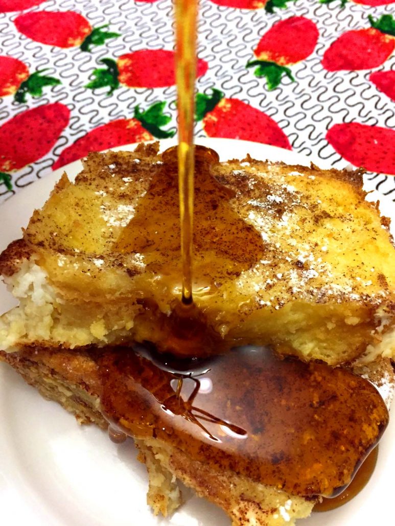 Baked French Toast With Maple Syrup