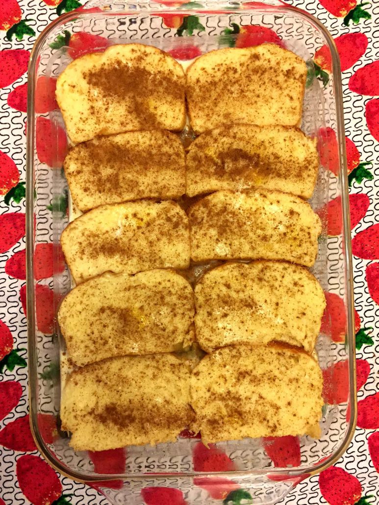 Making Oven French Toast Bake