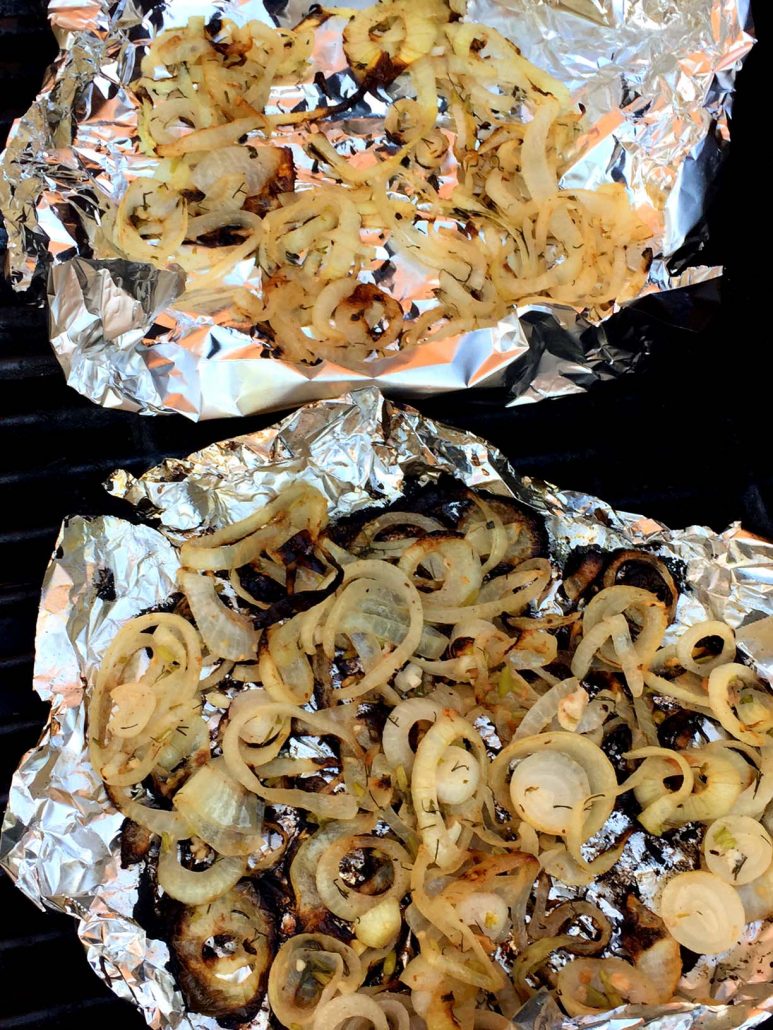 Marinated Grilled Onions In Foil