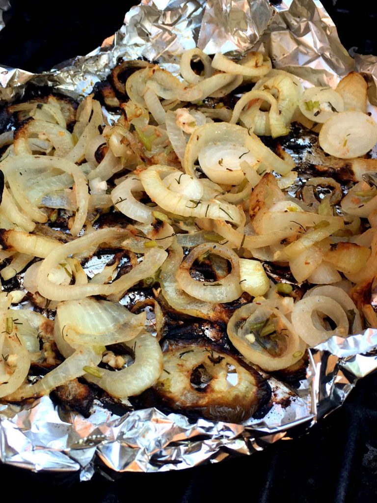 Grilled Marinated Onion Slices Recipe
