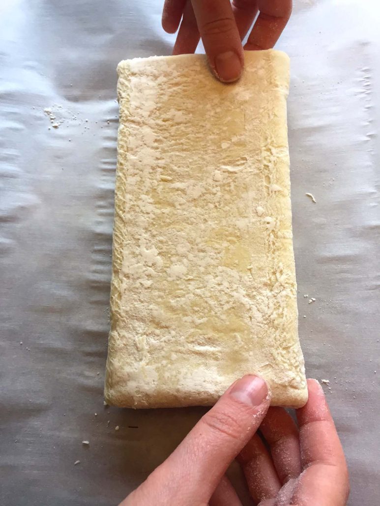 Making Chocolate Puff Pastry Roll