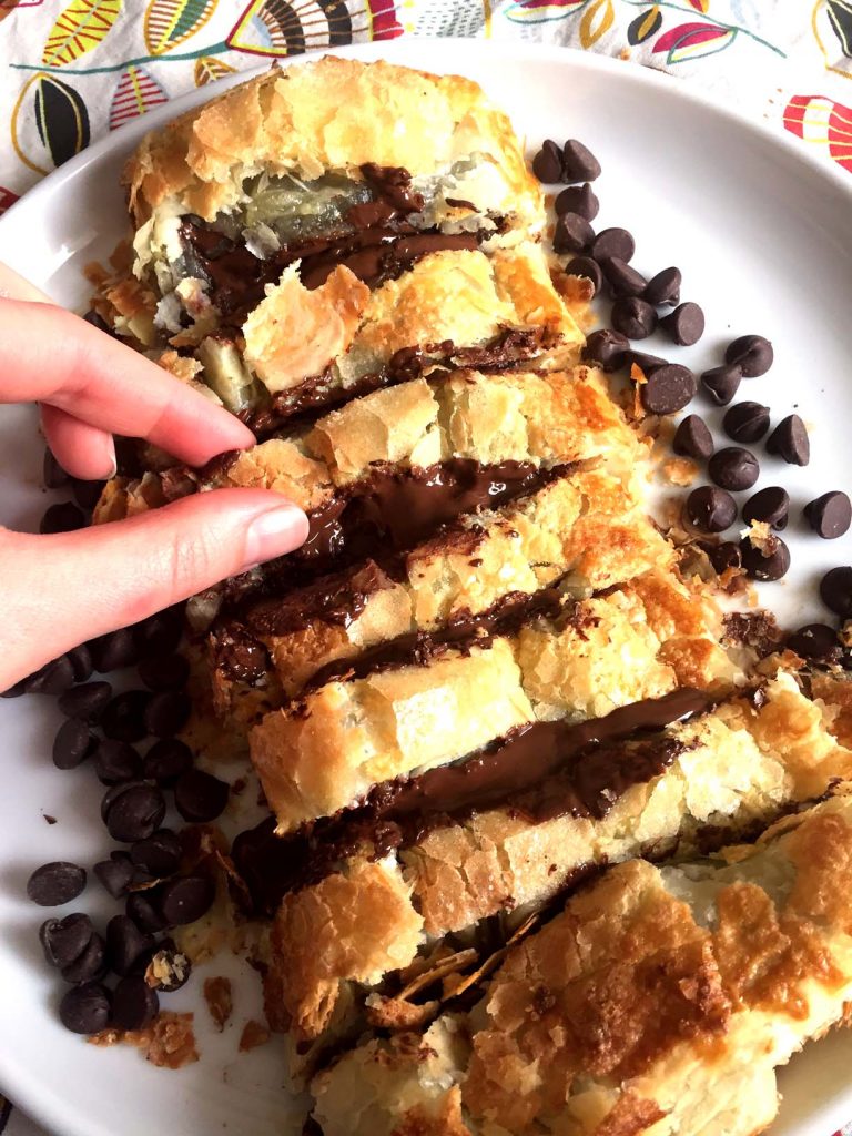 Easy Chocolate Puff Pastry Roll Recipe With Frozen Puff Pastry Dough