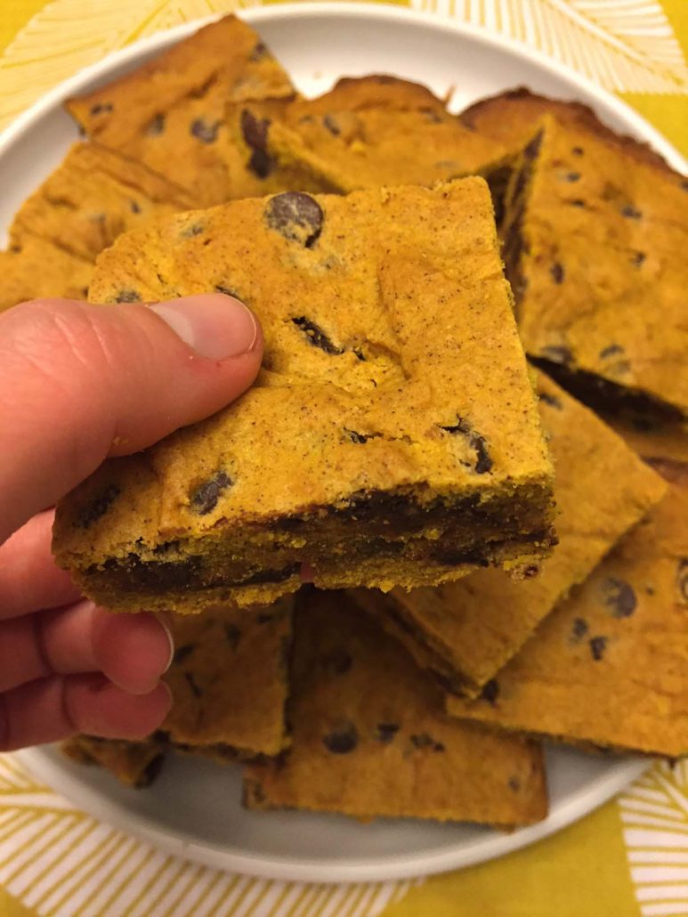 Pumpkin Bars Recipe With Chocolate Chips