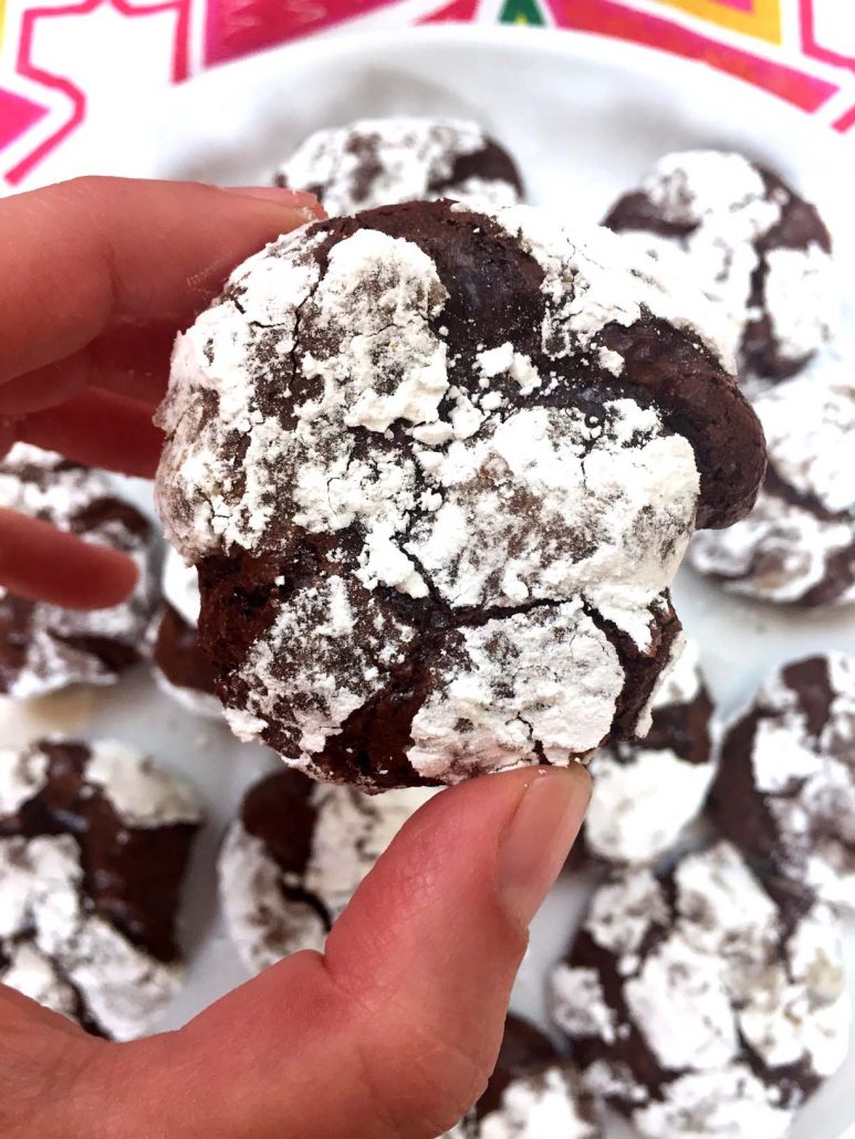 Chocolate Crinkle Cookies Recipe - So Addictive!