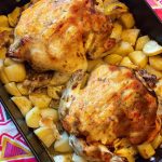 Two Roasted Chickens With Potatoes