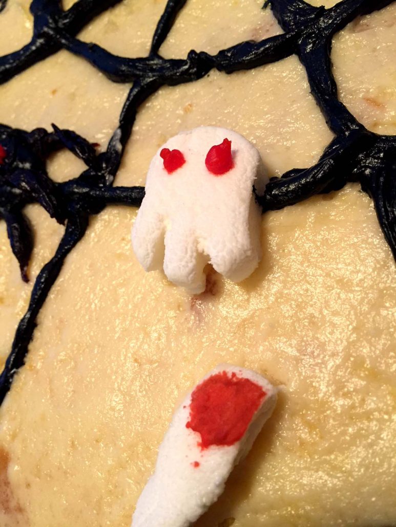 Halloween Cake Ideas Marshmallow Ghosts