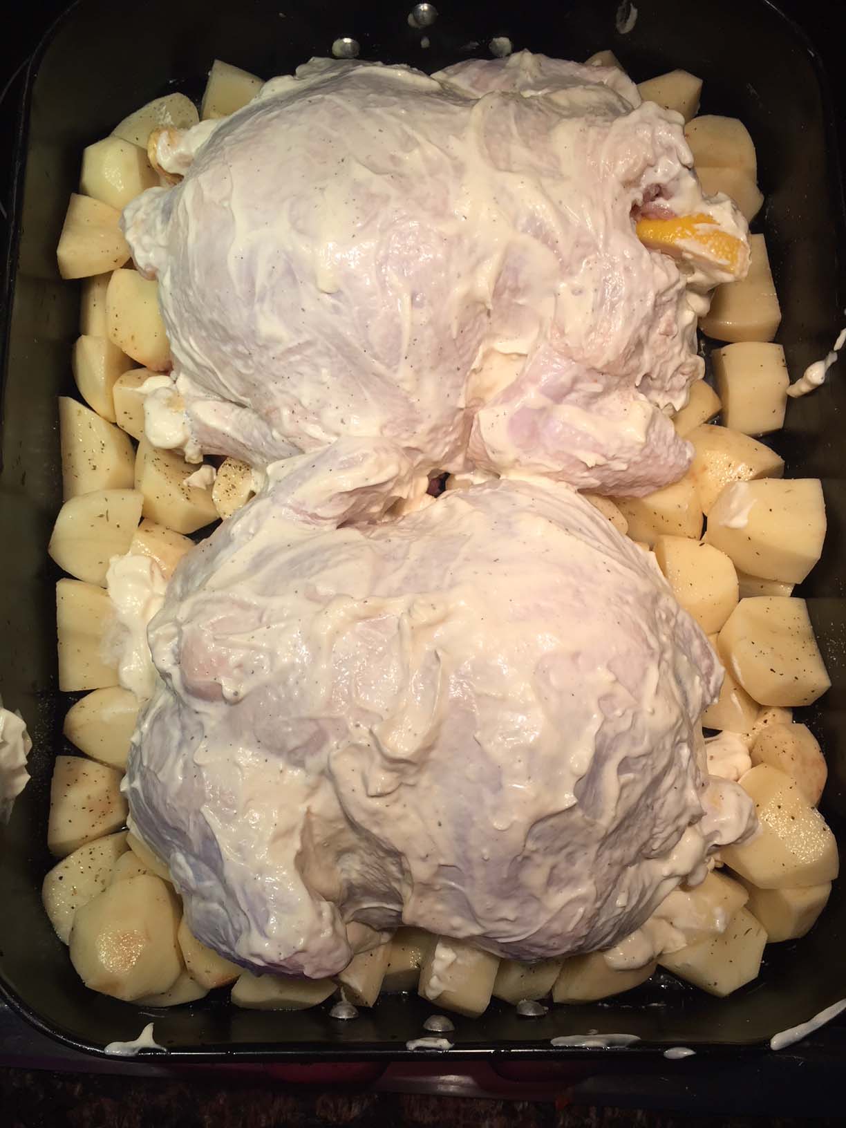 Two Whole Roasted Chickens With Potatoes At The Same Time Melanie Cooks