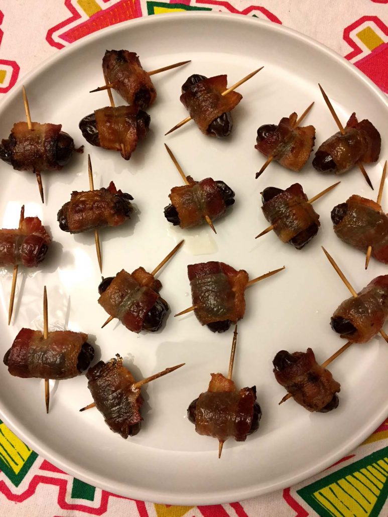 Bacon Wrapped Dates Appetizer