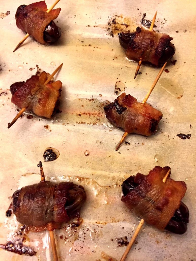 2 Ingredient Bacon Wrapped Dates
