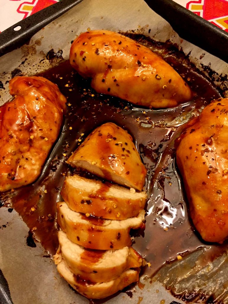 Easy Baked Chicken With Sweet And Hot Sriracha