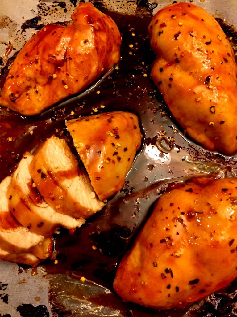Sweet and Spicy Baked Chicken Breasts Recipe