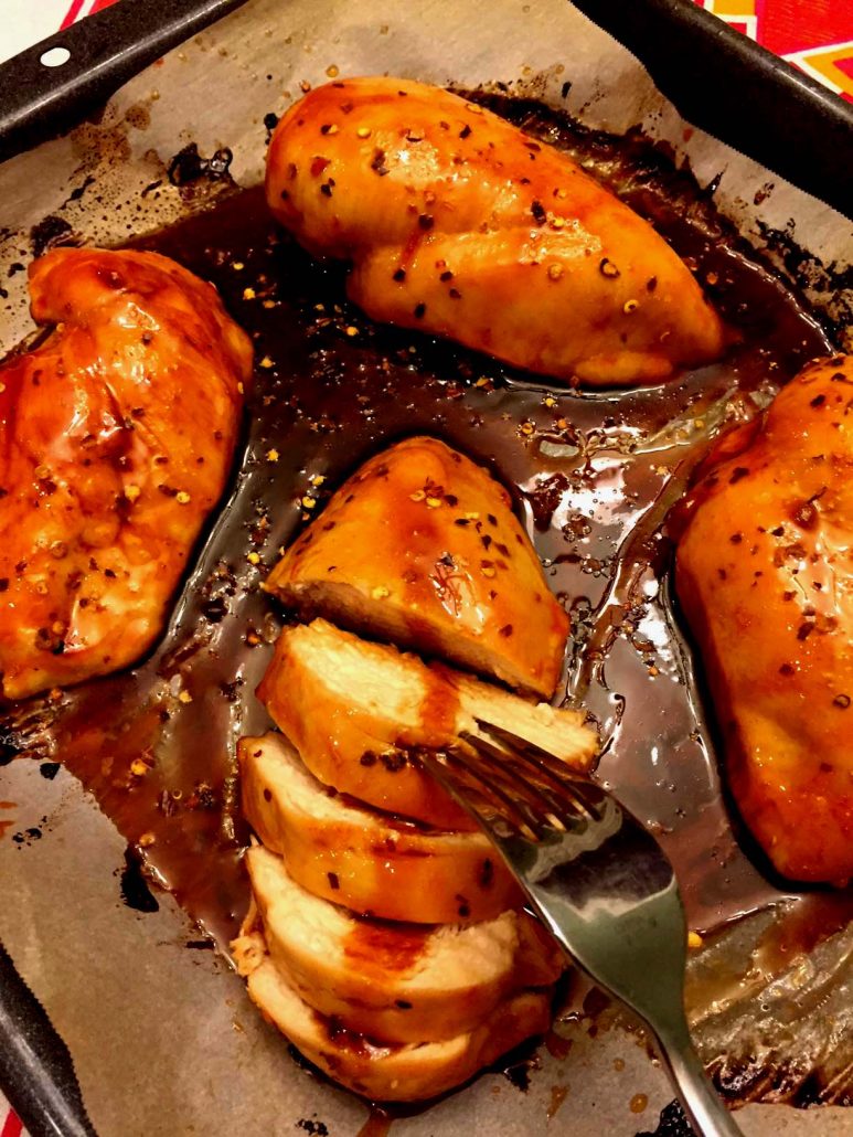 Easy Sweet Spicy Baked Chicken