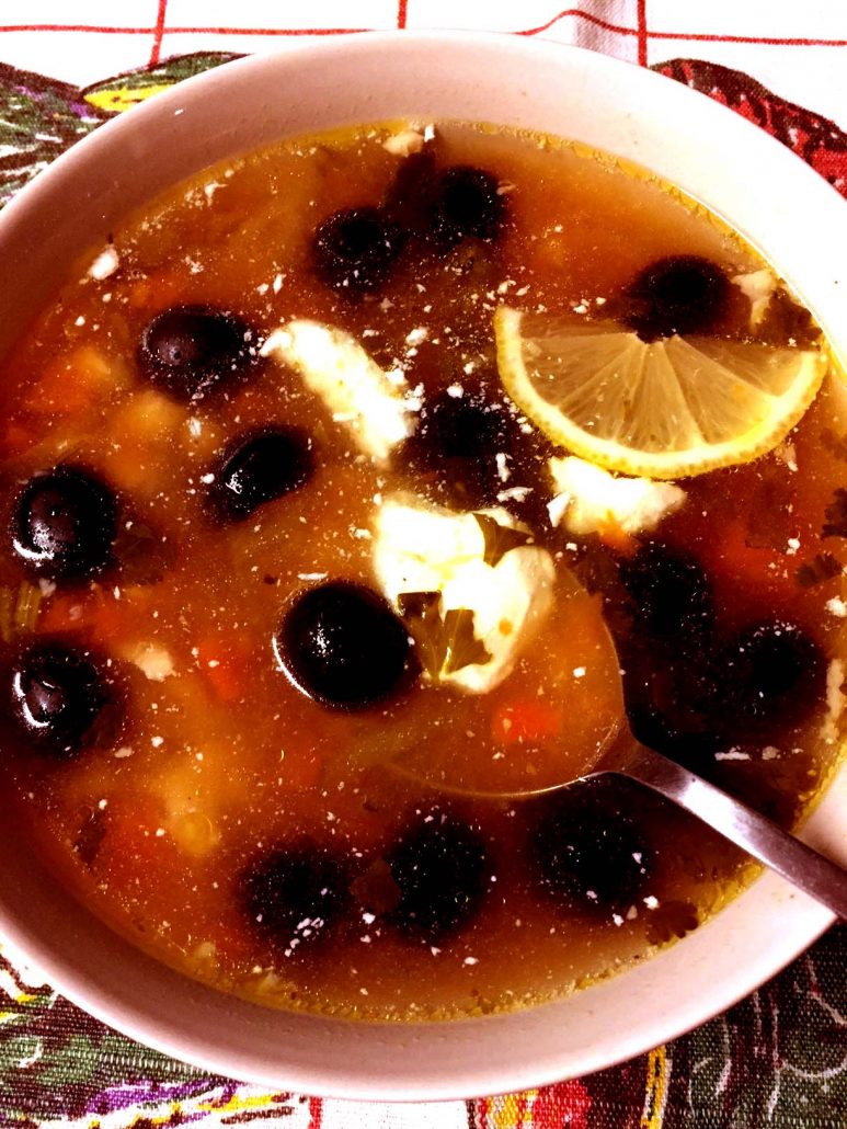 Russian Olive Soup Solyanka Recipe