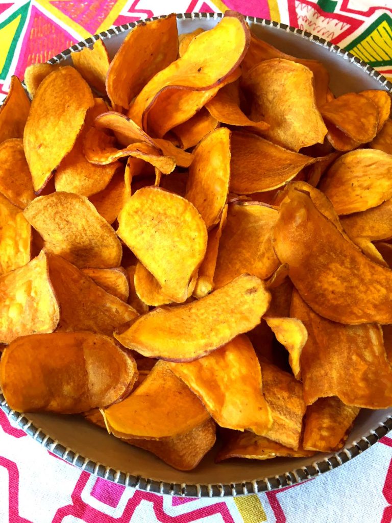 Baked Sweet Potato Chips Recipe